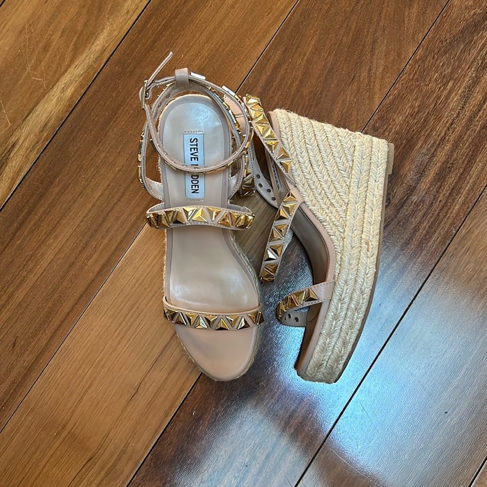 Steve Madden studded wedges